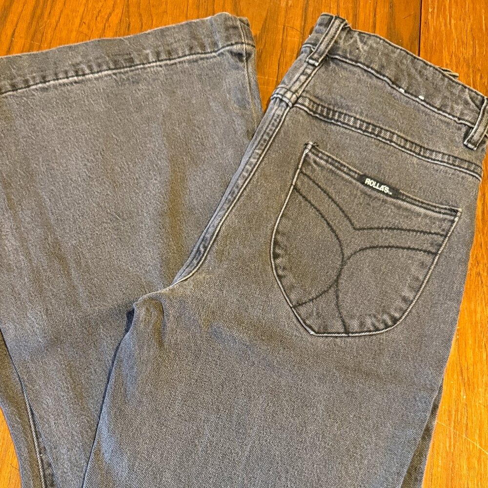 Rollas East Coast Bootcut Brad Black Gray Black Bootcut Jeans 30